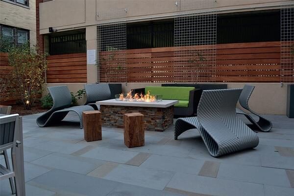 fire pit outside propane